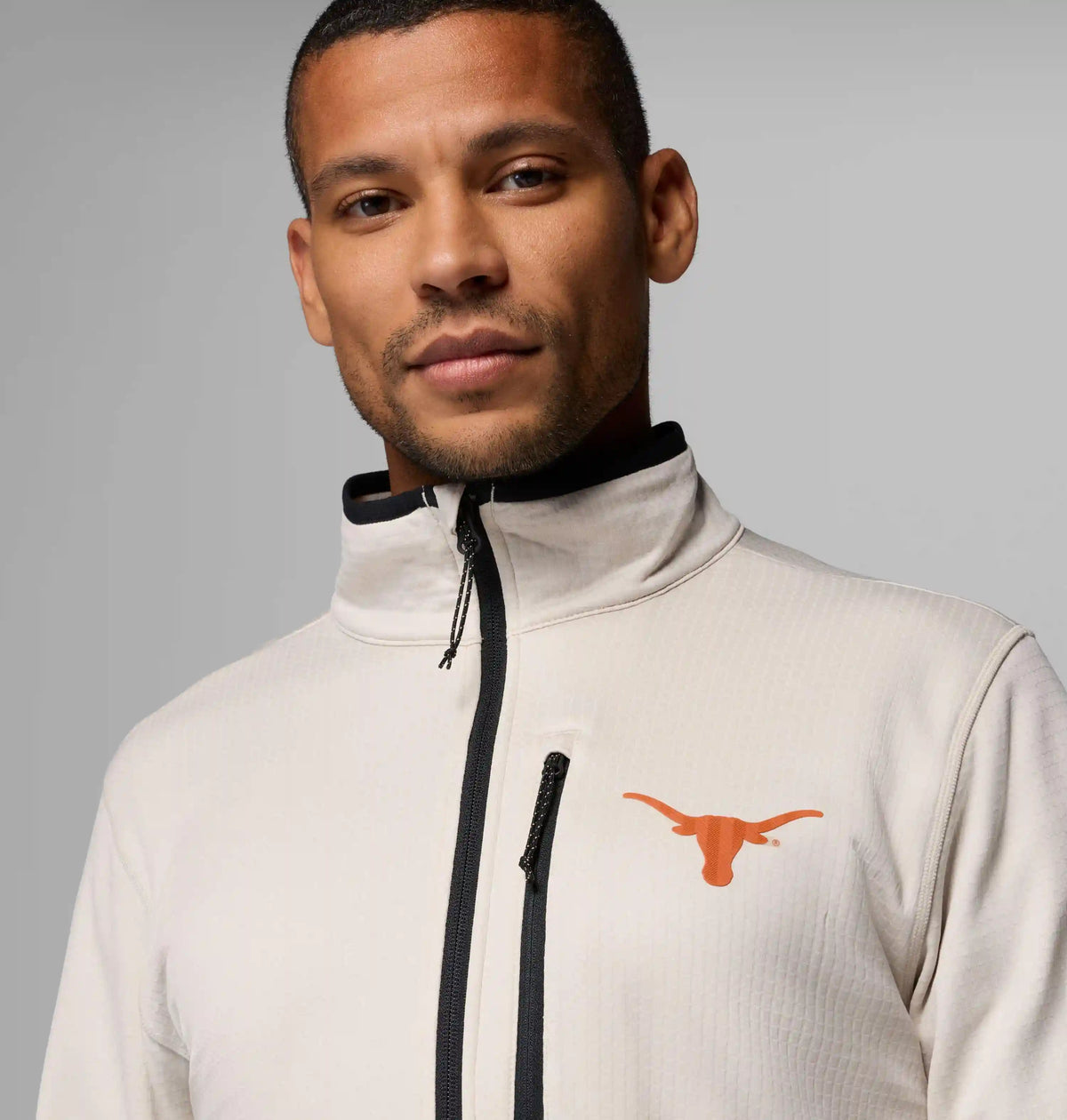 Men's Collegiate Essential Hike Grid Fleece Half Zip - Texas