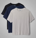 Men's Cotton Stretch Crew Neck Tee - Big- 3 Pack