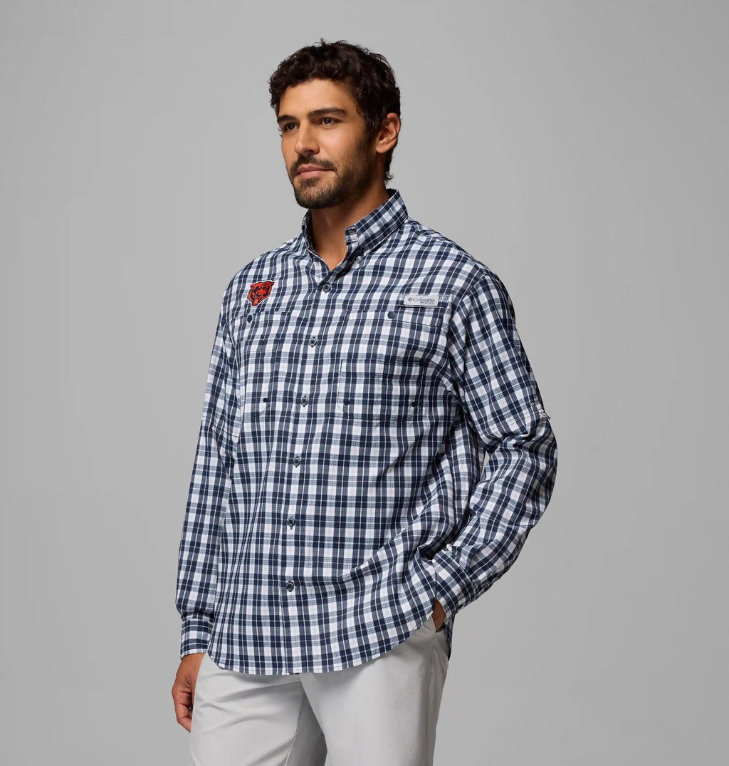 Men's PFG Super Tamiami Long Sleeve Shirt - Chicago Bears