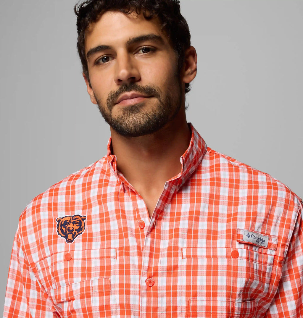 Men's PFG Super Tamiami Long Sleeve Shirt - Chicago Bears