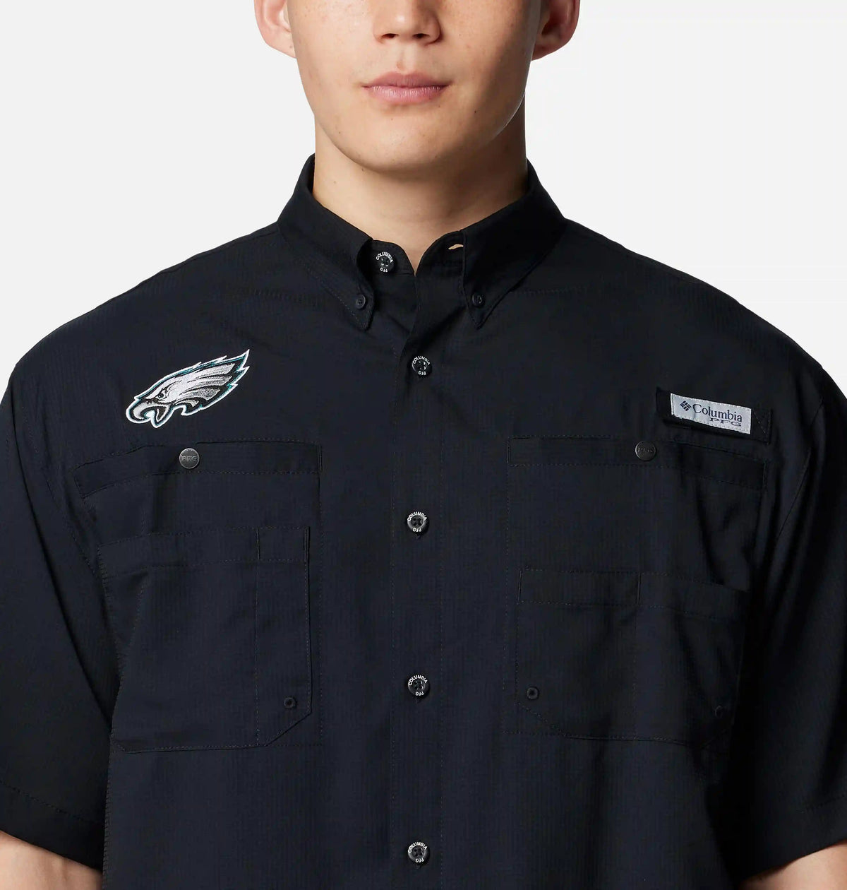 Men's PFG Tamiami Short Sleeve Shirt - Philadelphia Eagles
