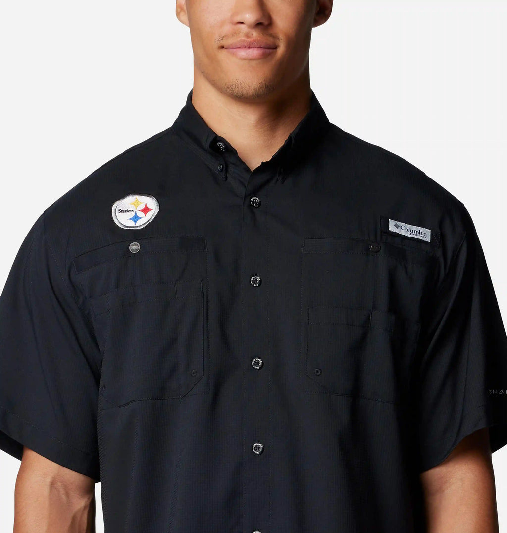 Men's PFG Tamiami Short Sleeve Shirt - Pittsburgh Steelers