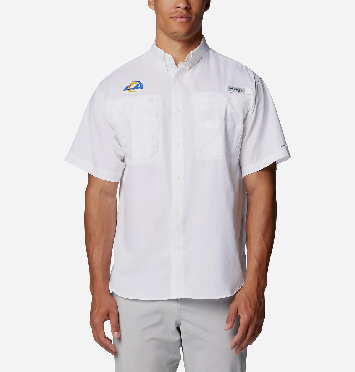 Men's PFG Tamiami Short Sleeve Shirt - Los Angeles Rams