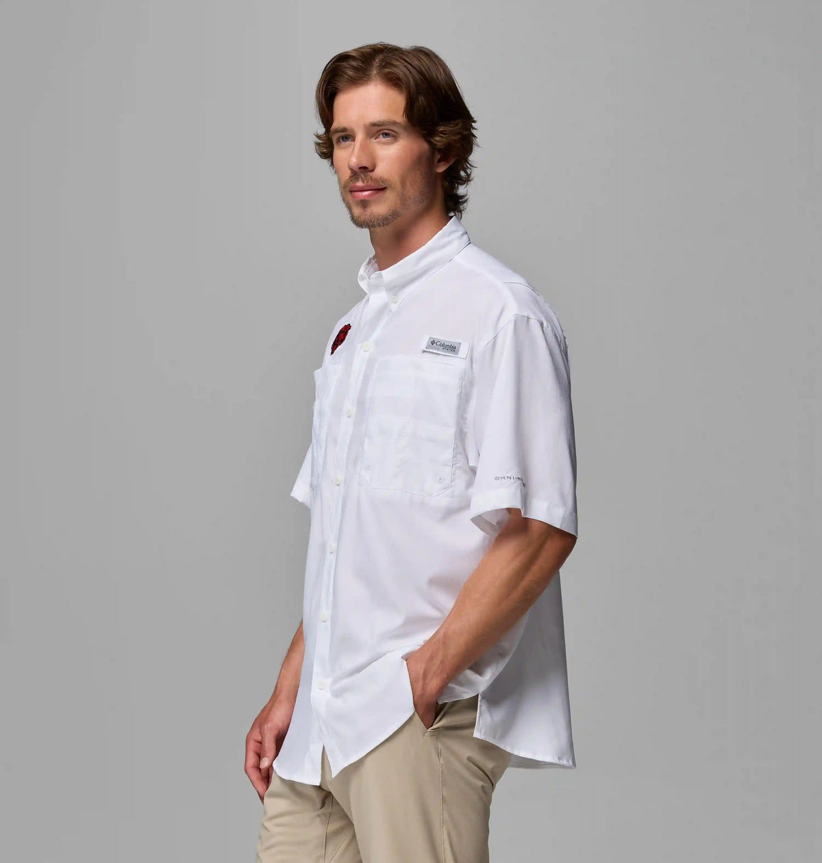 Men's PFG Tamiami Short Sleeve Shirt - Chicago Bears