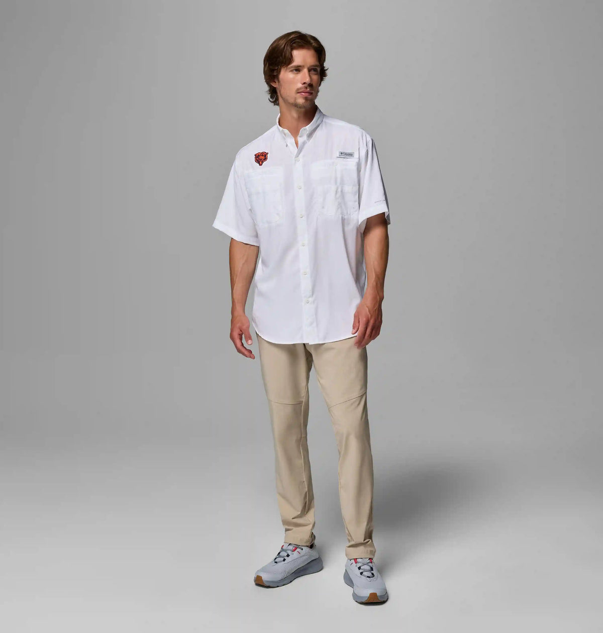 Men's PFG Tamiami Short Sleeve Shirt - Chicago Bears