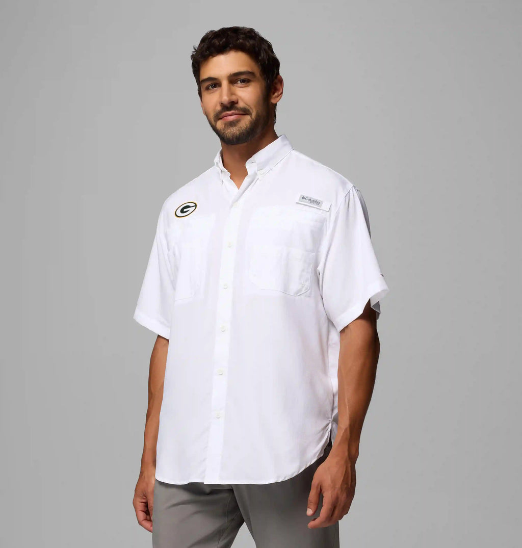 Men's PFG Tamiami Short Sleeve Shirt - Green Bay Packers