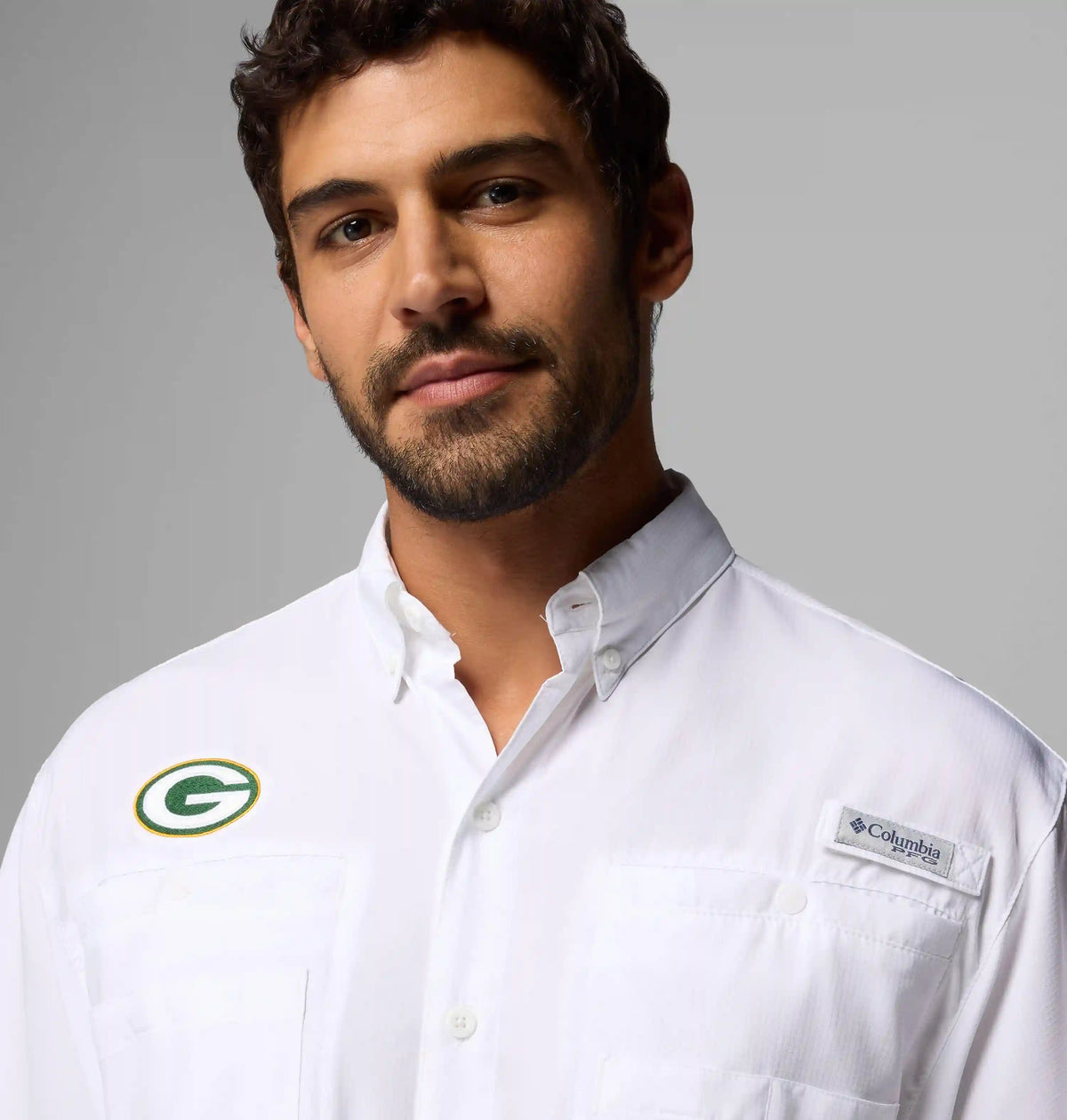 Men's PFG Tamiami Short Sleeve Shirt - Green Bay Packers
