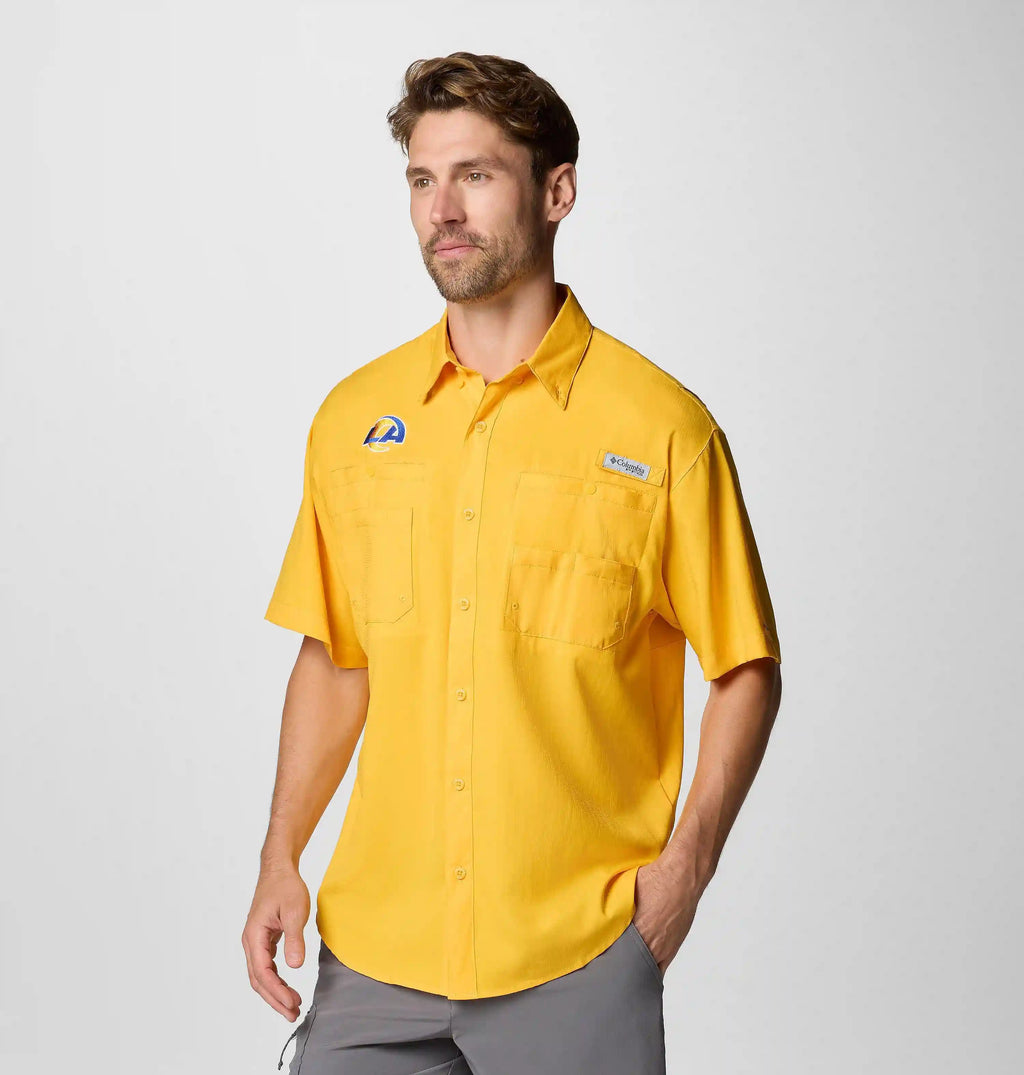 Men's PFG Tamiami Short Sleeve Shirt - Los Angeles Rams